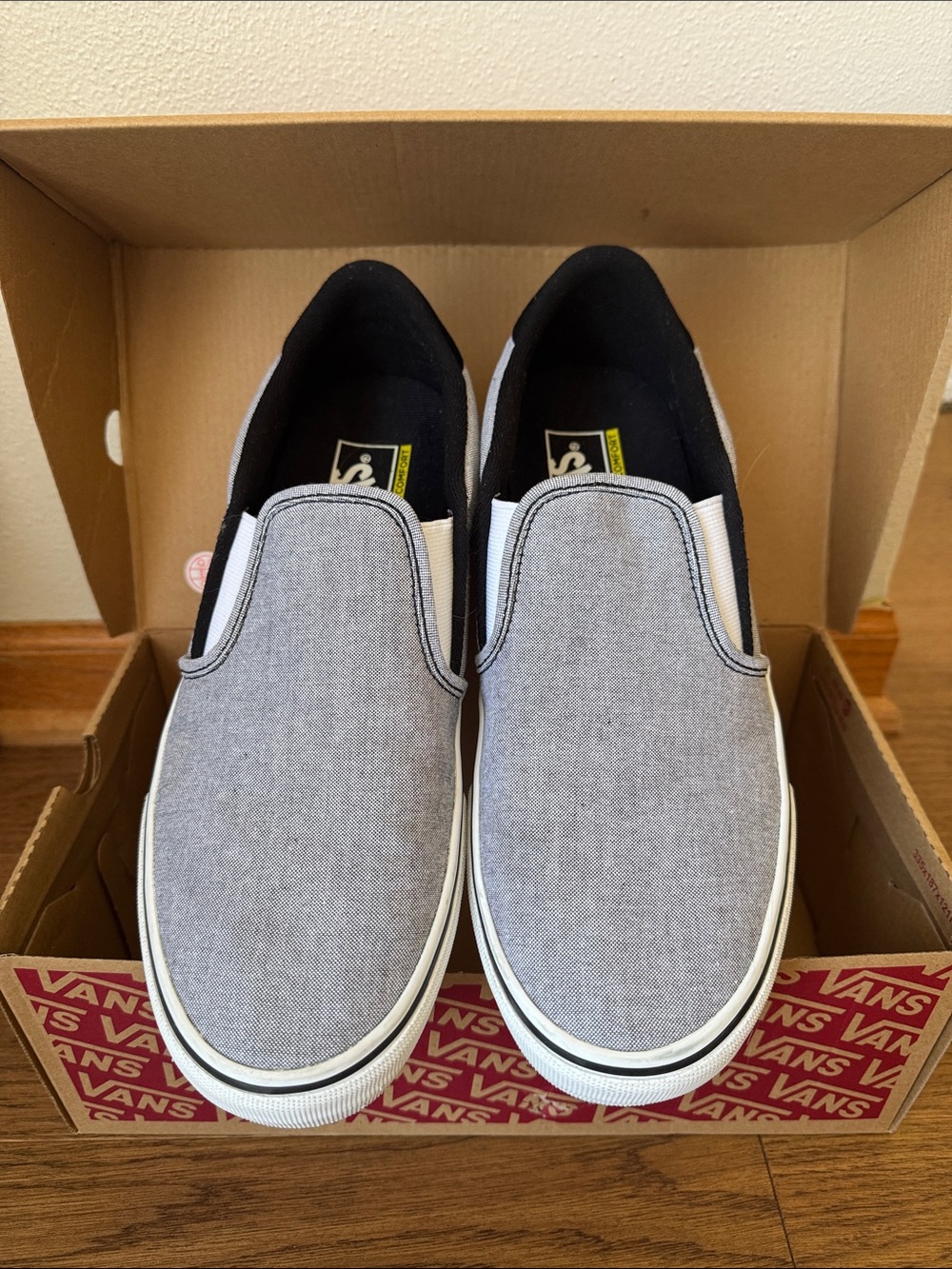 Vans Asher Deluxe Gray Canvas Slip-on for Men